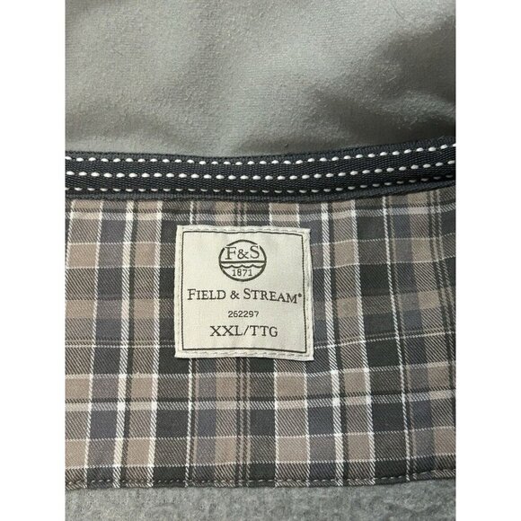 Field & Stream Gray Fleece Full Zip Sweater Jacket Men Size: XXL - Picture 4 of 6